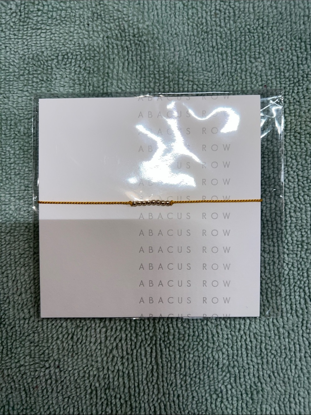 Abacus Row Friendship Bracelet Gold Beaded Minimalist Bracelet